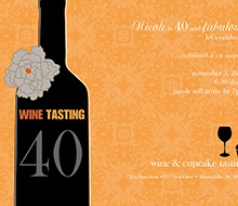 Wine Tasting Birthday Party Printable Invitation